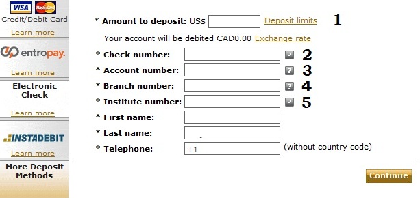 Instant Check Online Casino Deposits
